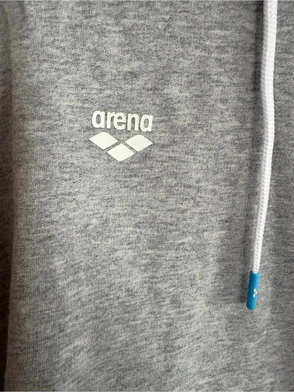 Arena USA Grey Hoodie Sweatshirt with Flag Patch